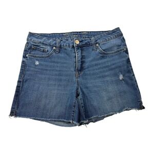 Seven7 Denim Shorts Distressed Frayed Hem Casual Blue Jean Shorts Women's Size 6